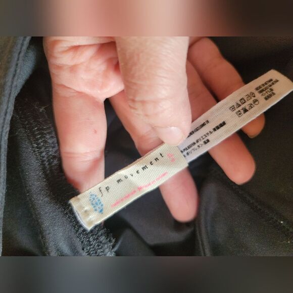 Free People Movement Time Is Now Smocked Leggings, Black, Size Small - Picture 10 of 10